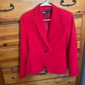 Zara red blazer, size 4